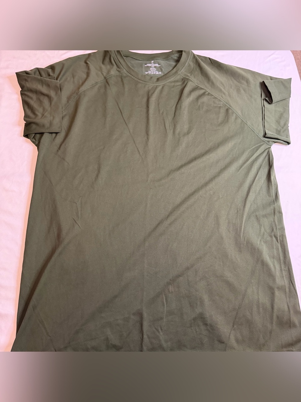 Fabletics Men’s Performance Athletic Tee Olive Green‎ XXL